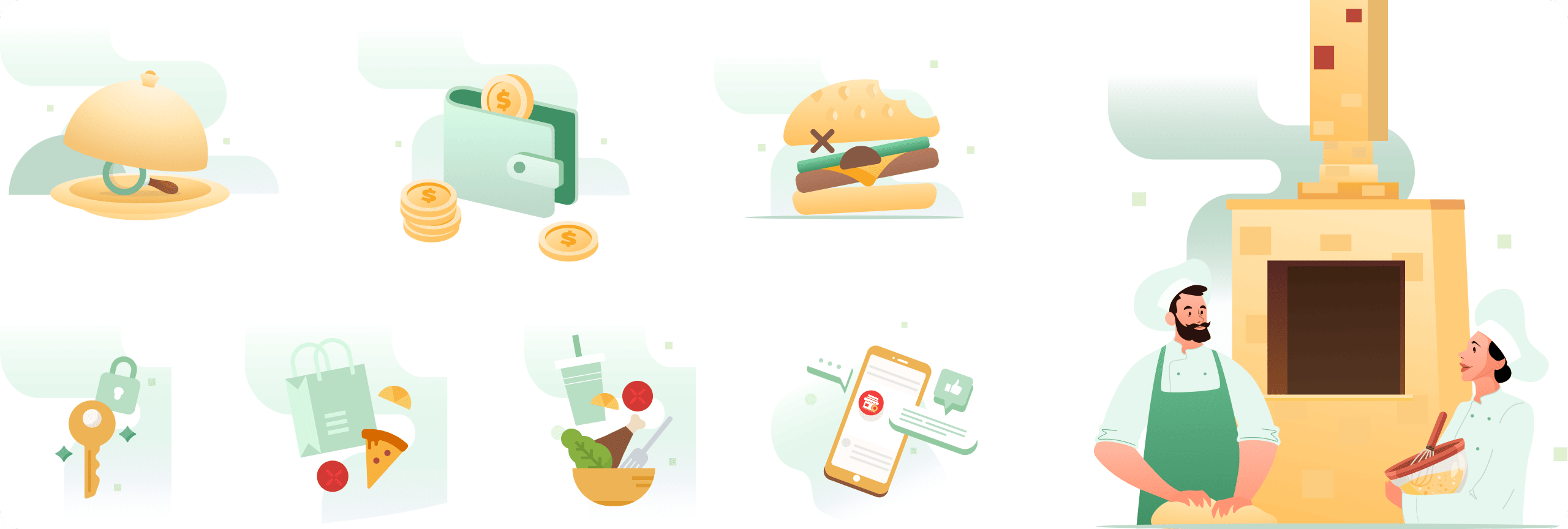 1112 delivery app illustrations